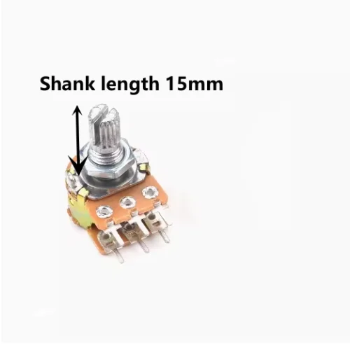 WH148 6-pin duplex potentiometer shank length 15MM/20MM B1K B2K B5K B10K B20K B50K B100K B250K B500K B1M