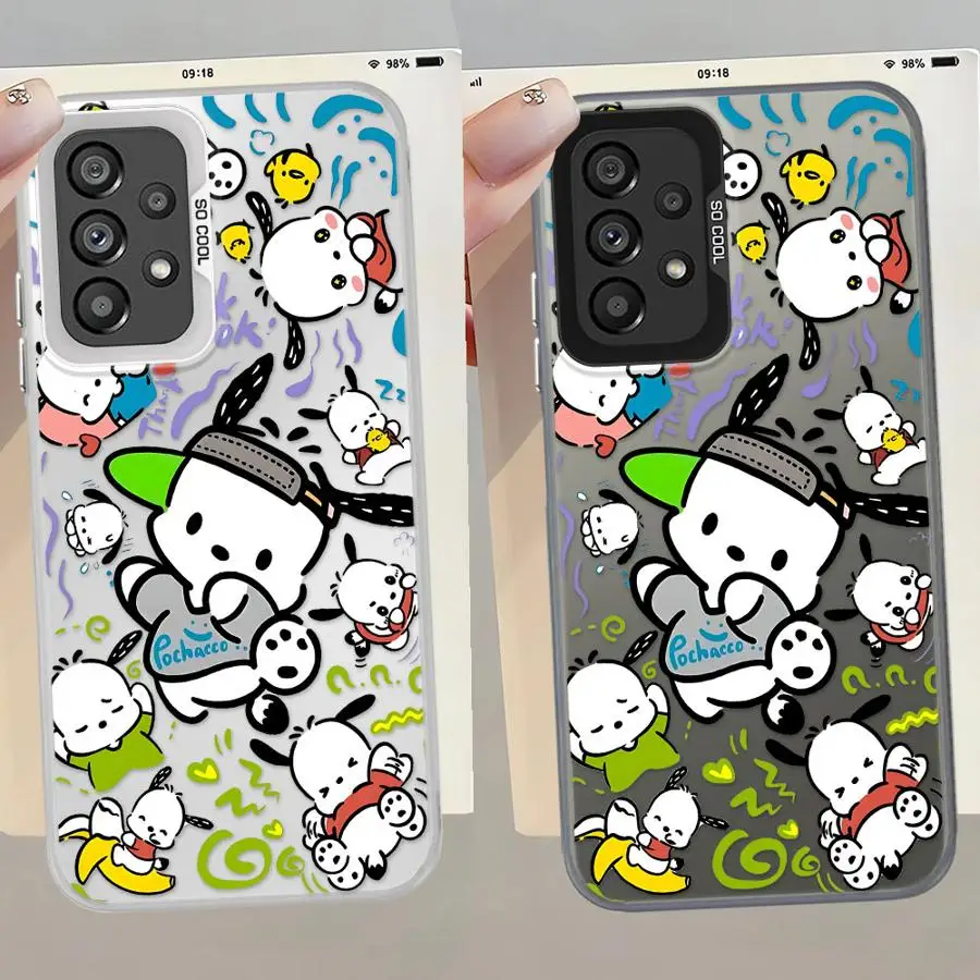 Sanrio Pacacoo Case for Samsung Galaxy A71 A14 A31 A07 A34 A37 A51 A04 A12 A72 A57 A25 A15 A16 A56 A23 A26 A50 A17 A54 Phone