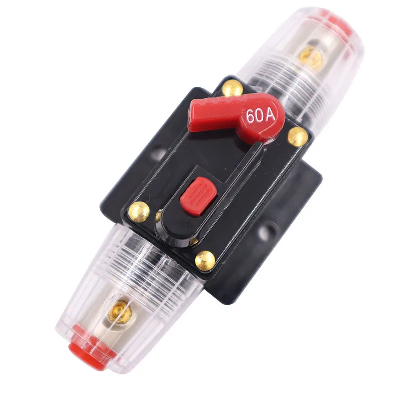 150A 125A 100A 80A 60A 50A 40A 30A 20A 12V 24V 48V Car Resettable Circuit Breaker RV Insurance Fuse Solar Photovoltaic Connector