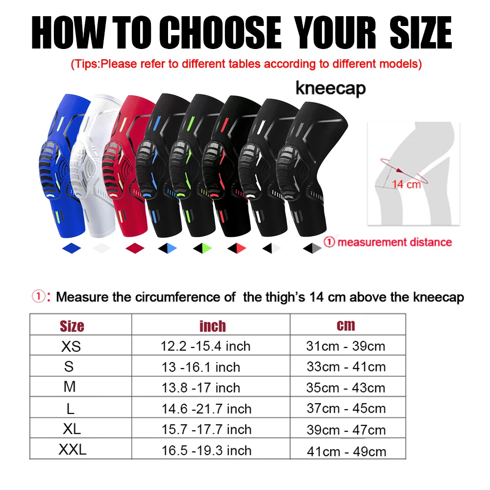 1Pc Knee Brace Compression Knee Support Shockproof Knee Pads Knee Sleeve for Running Arthritis Joint Pain Relief Men Women