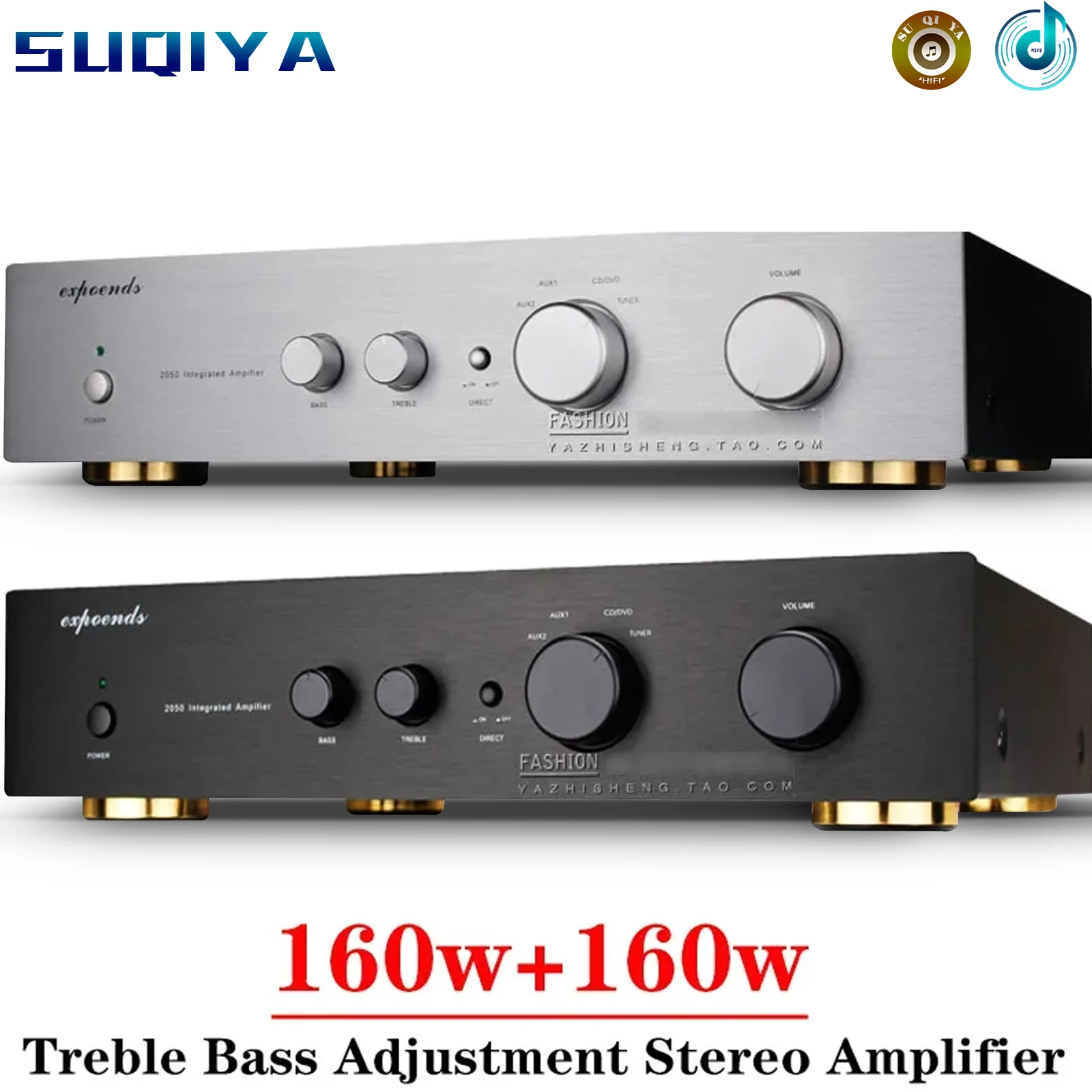 

160w*2 2-channel Power Amplifier High Power Dual Transformer Treble Bass Adjustment NE5532 OP HIFI Amp Stereo Amplifier Audio