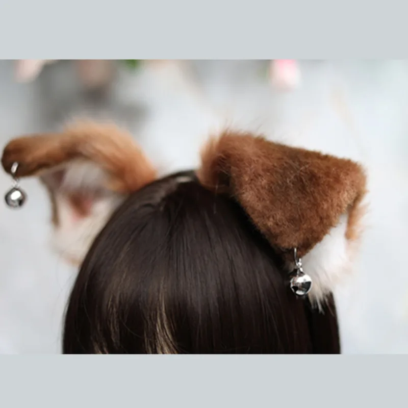 Handmade Custom Shepherd Dog Animal Hand Made Animal Ear Dog Ear Gray Wolf KC Hair Accessories Hair Hoop Halloween Wig Accessori