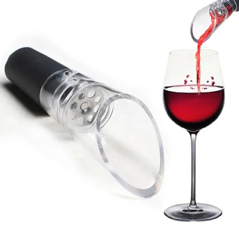 Red Wine Aerator Acrylic Bottle Stopper Decanter Wine Pourer Aerating Pour Spout Wine Air Aerator Bar Accessories