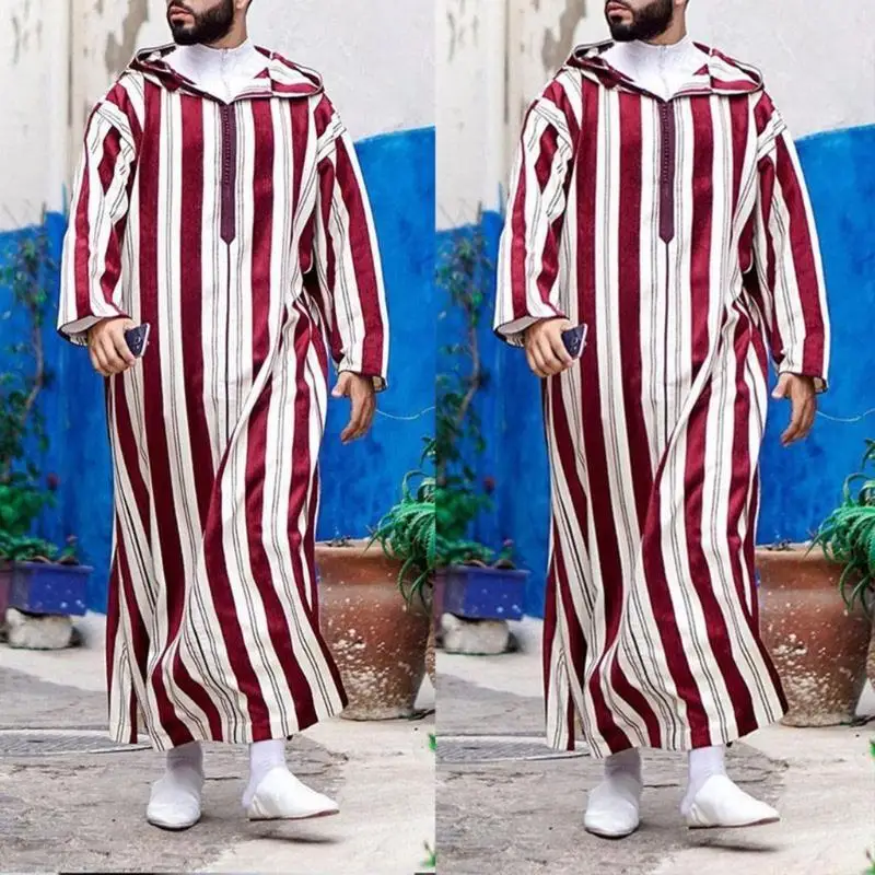 31BF Mens Muslim Ramadan Dress Abaya Party Evening Gown Robe Prayer Garment Shirt