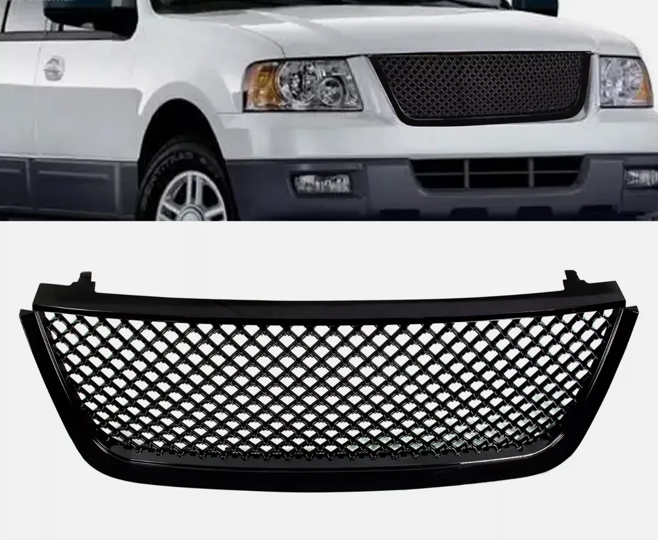 Gloss Black Grille 2003 2004 2005 2006 Ford Expedition, Car Front Grill for