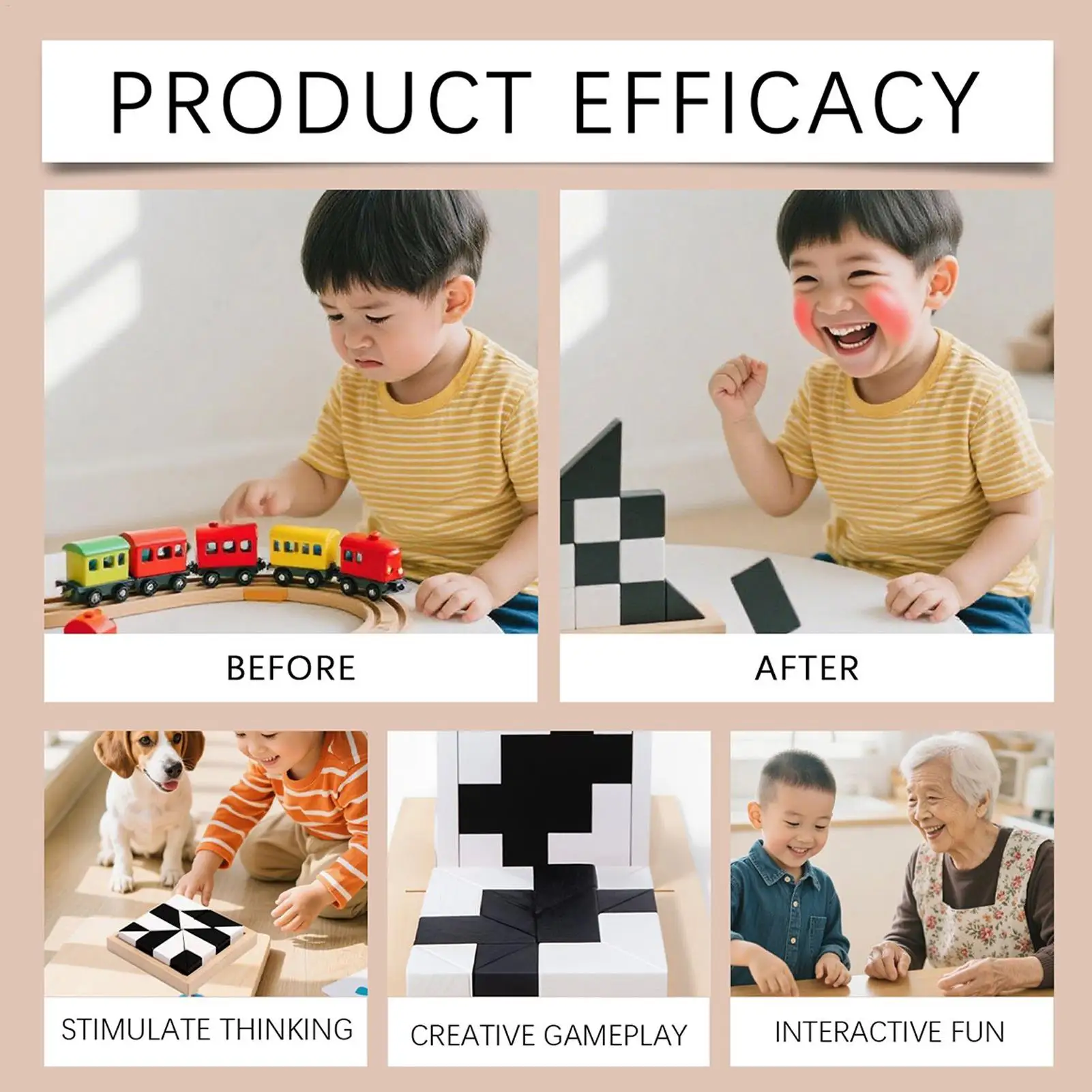 Cube Puzzle With Storage Tray Educational Assembly Puzzles Brain Teaser Games Early Education Jigsaw Logic Skill Training Toy