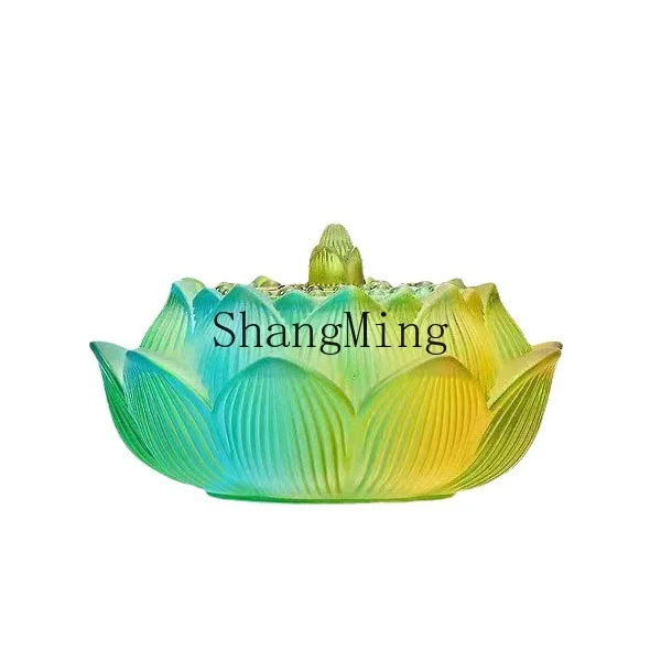 

DSA household glazed lotus indoor incense burner plate incense burner tea ceremony sandalwood burner seal stove cultural and