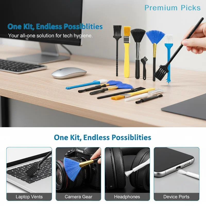 portableElectronic Maintenance Cleaning Set Durable Reusable Tools for PC Laptop Keyboard Camera Daily Use