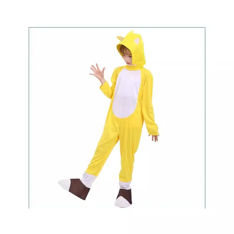 Costume blu Sonic H loween Abbigliamento tradizionale da donna Spettacolo teatrale Poliestere Estate Nessun marchio