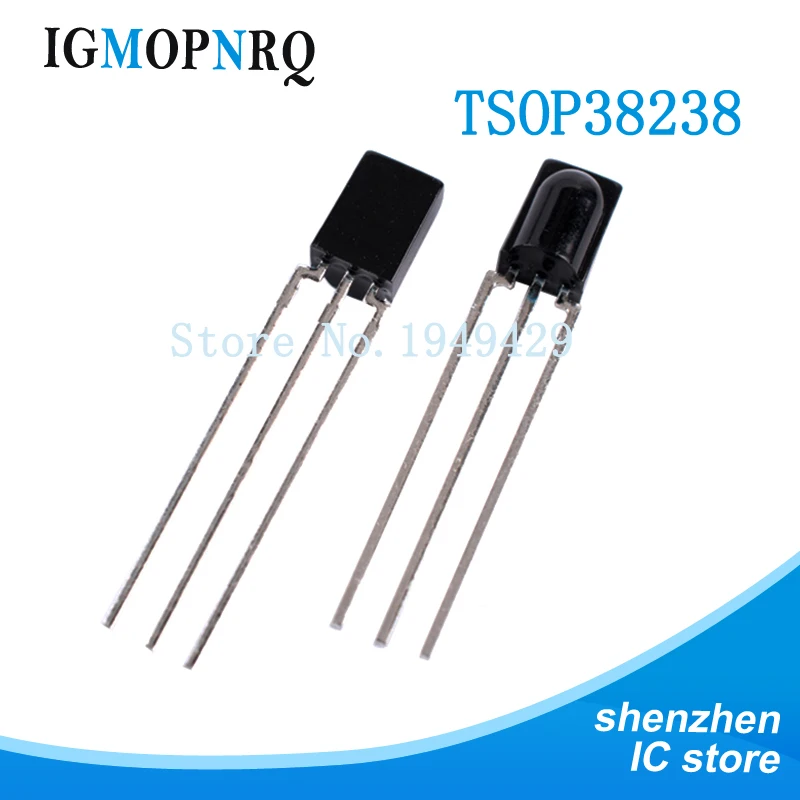 5PCS TSOP38238 IC IR RCVR MOD 38KHZ DOME AXIAL 38238 P38238 OP38238