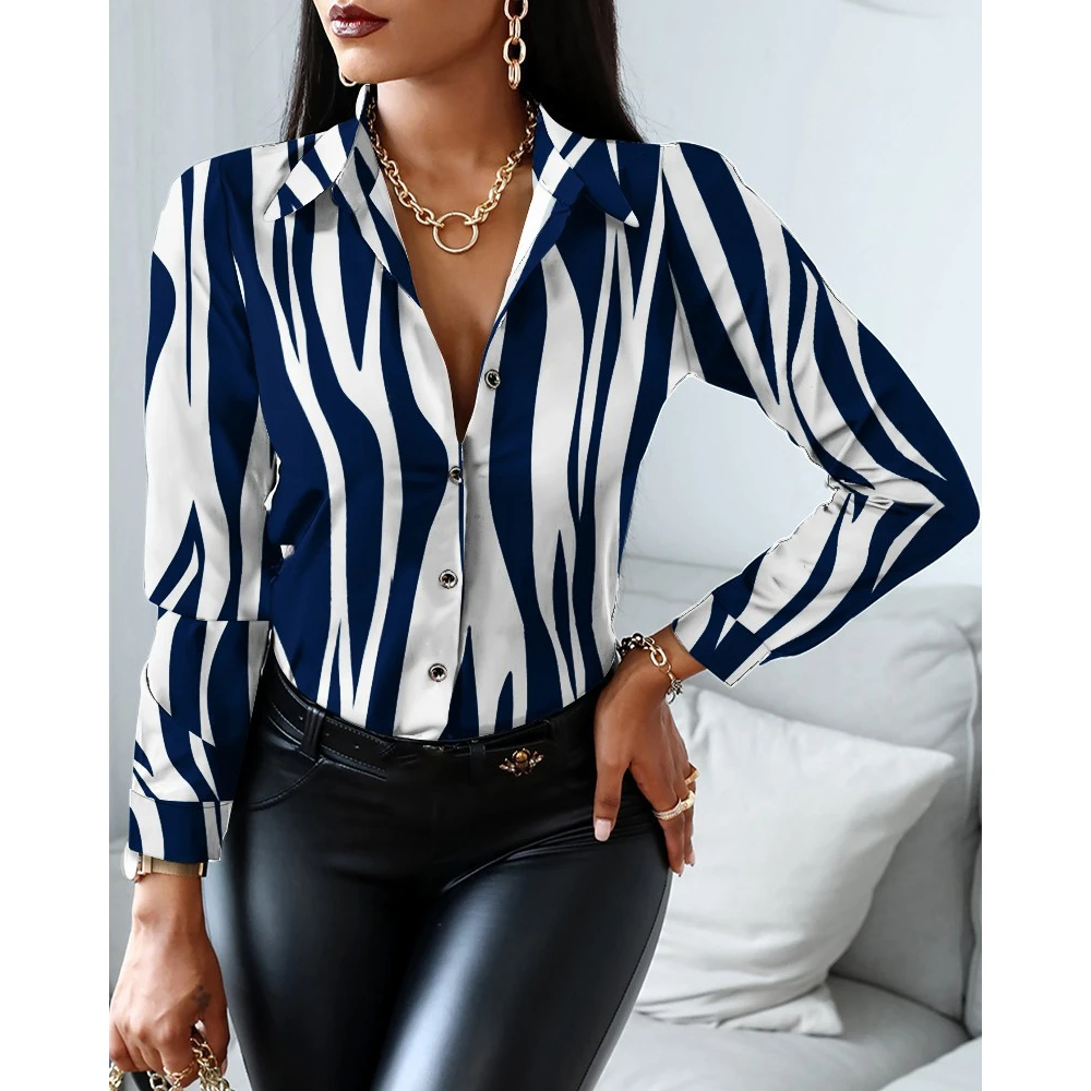 202 الخريف الأزهار طباعة طويلة Sve irt المرأة الأعلى Faionable للتخصيص تصميم محطة مستقلة موقع eBay وصول جديد #3