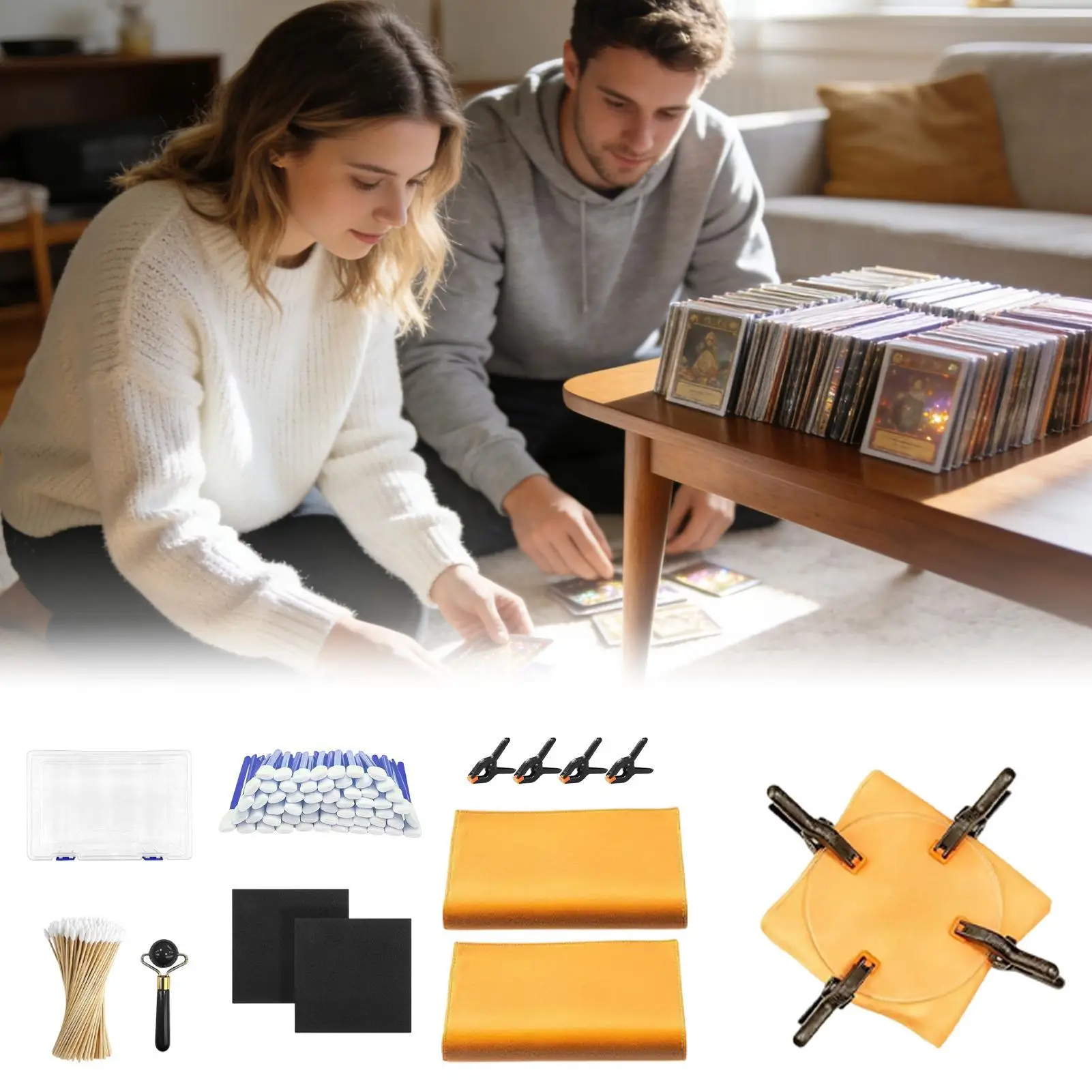 

Card Cleaning Kit 162 Pieces Grading Care Tool Sports Card Cleaning Kit For Protection Fixing Home Offices Sports Credit Photo