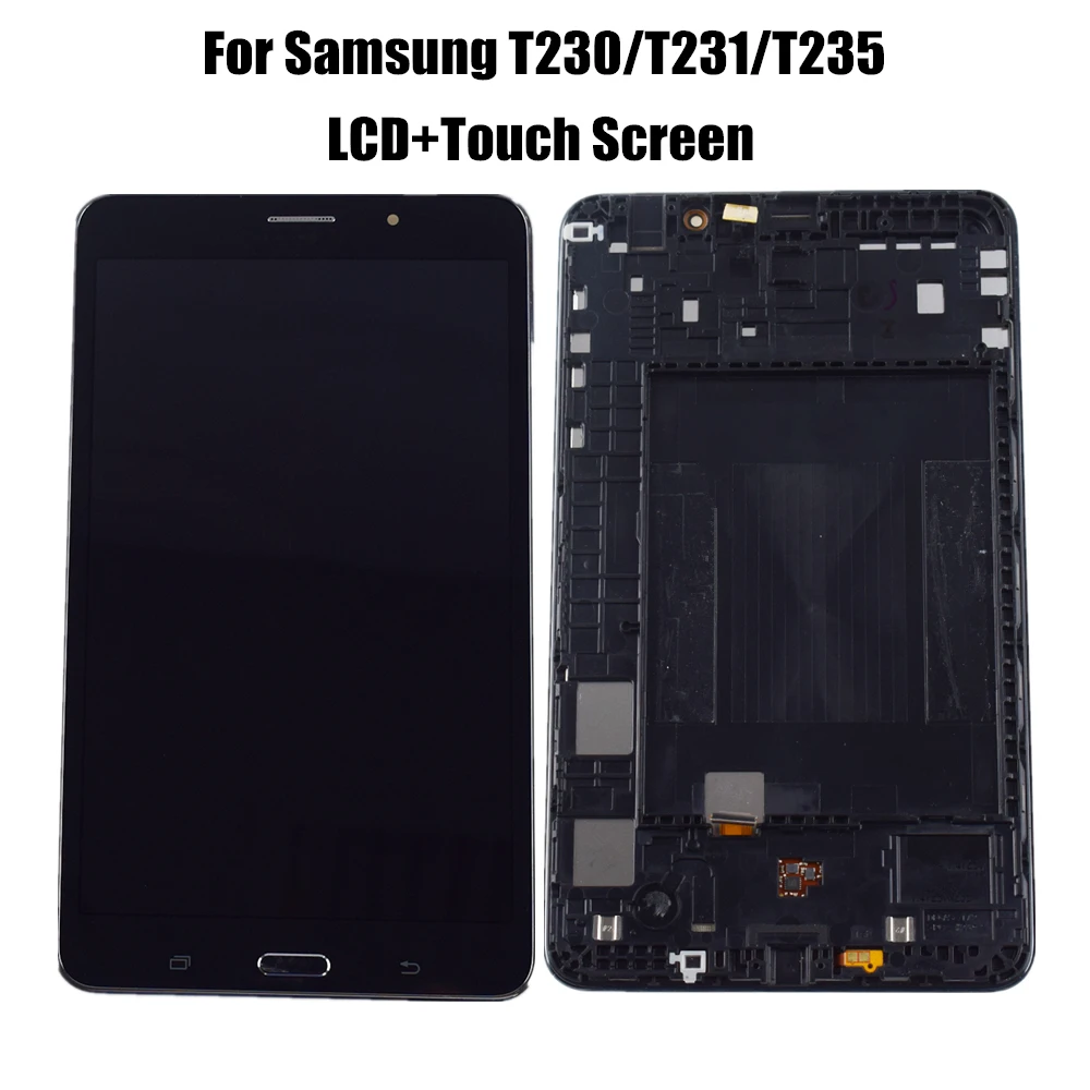 

7.0" For Samsung GALAXY Tab 4 T230 T231 T235 LCD Display Touch Screen Digitizer Assembly For GALAXY Tab 4 Display Frame