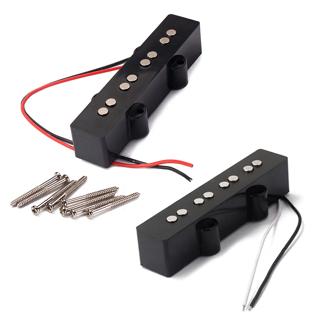 

4 String Electric Bass Pickups Bridge Neck Pickups Set for Jazz JB Bass Guitar Open Style Guitar Parts and Accessories GMB07
