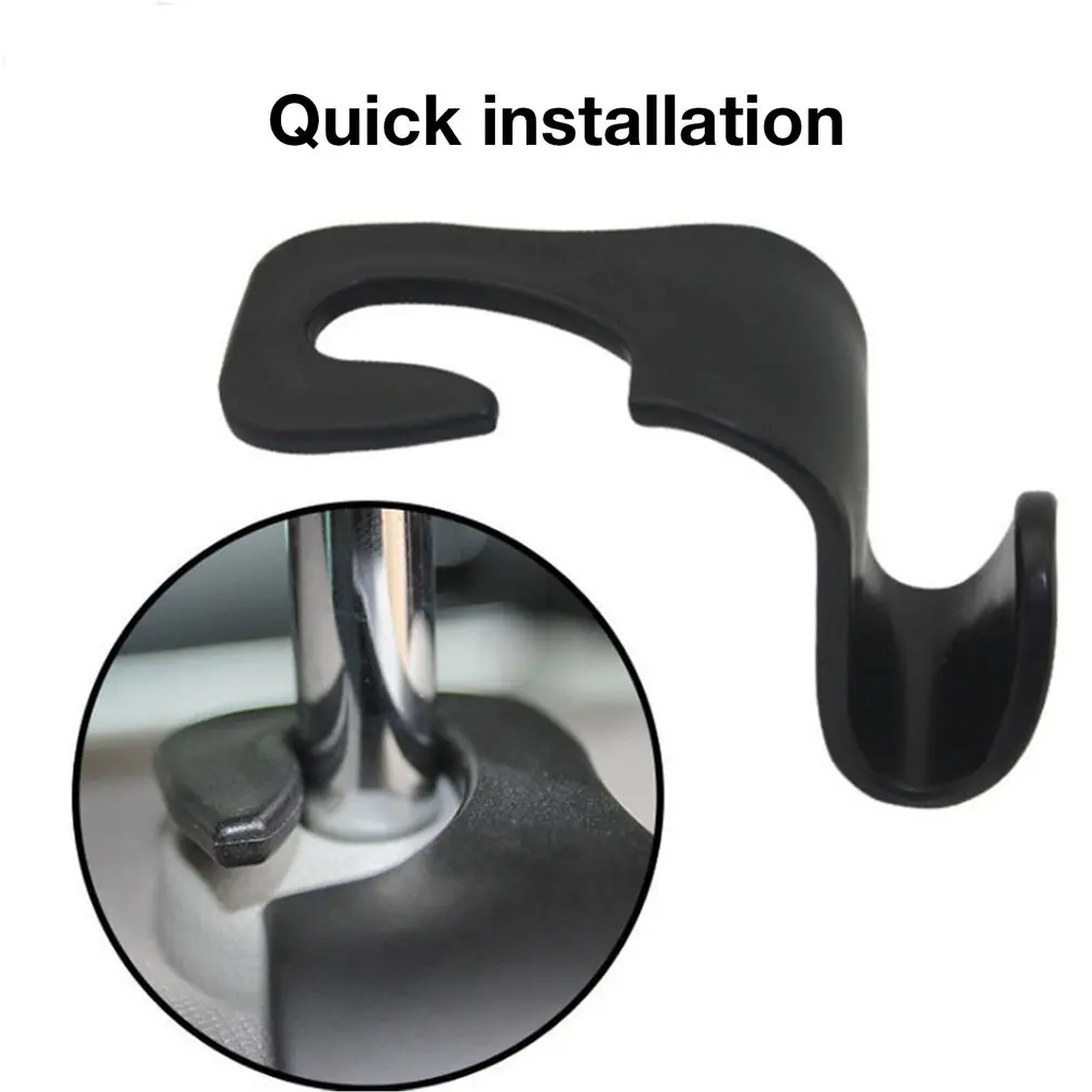 4pcs Hooks Portable Vehicle Seat Storage Hook Practical Multifunctional Cars Seats Back Universal Portable Car Accessories