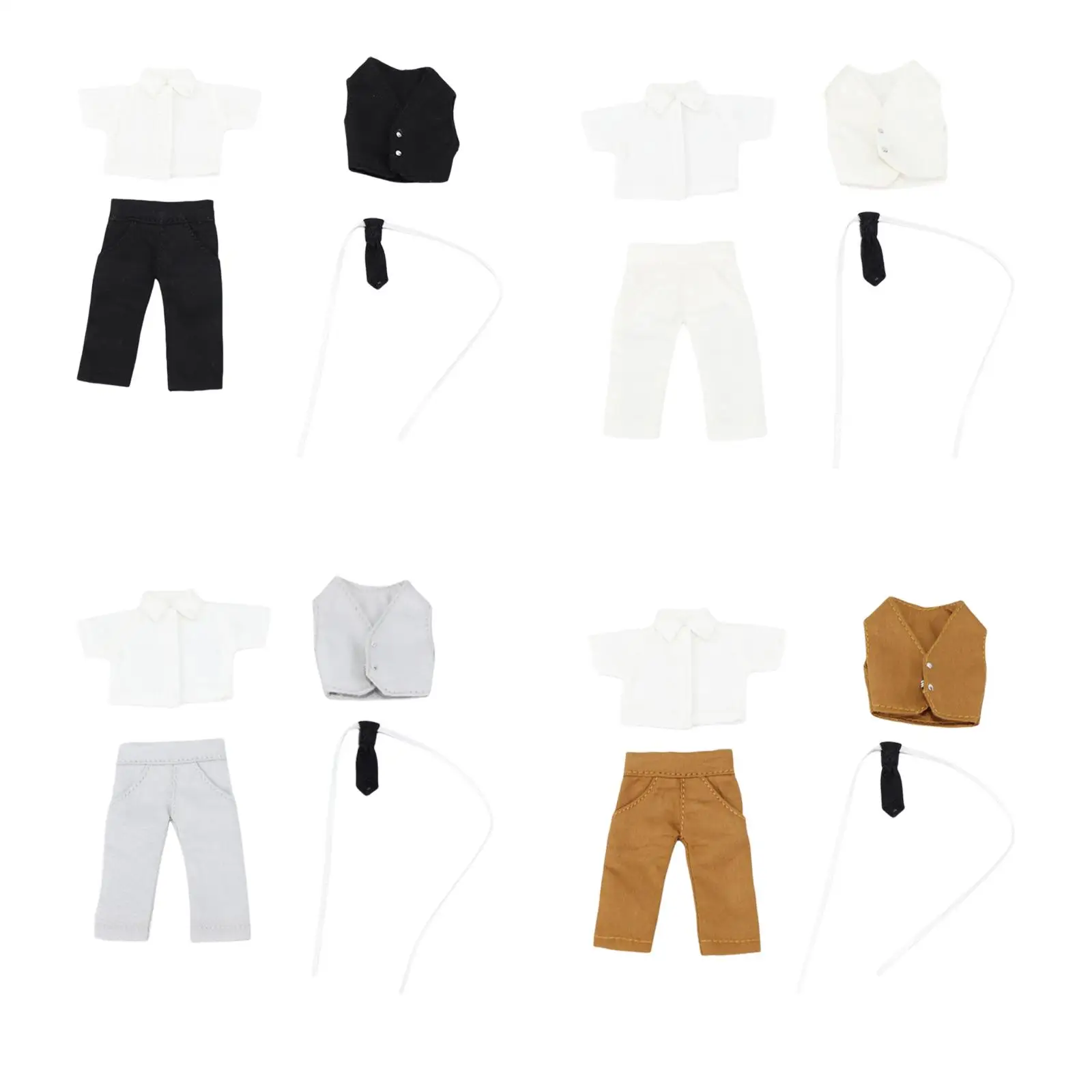 Vêtements et accessoires de poupée Ob11 BJD, déguisement pour poupée du marié et du garçon, 1/12