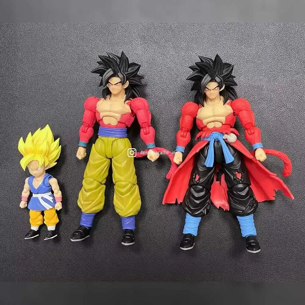 [IN STOCK] Dragon Ball Figure Demoniacal Fit Son Goku Action Figures SHF SSJ4 Super Saiyan 4 Untamed Power Model Collection Toy