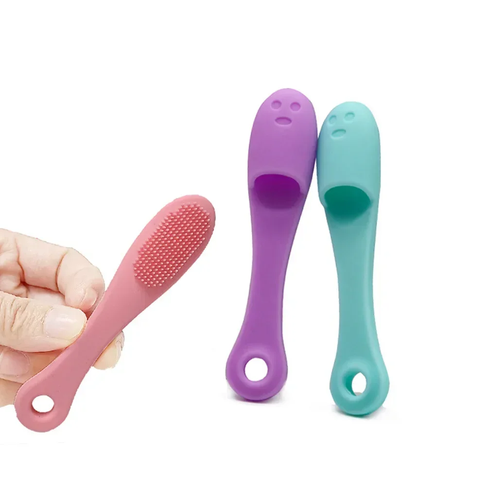 Finger Shape Silicone Face Cleansing Brush Facial Cleanser Pore Cleaner Exfoliator Face Scrub Washing Brush Skin Care Tools