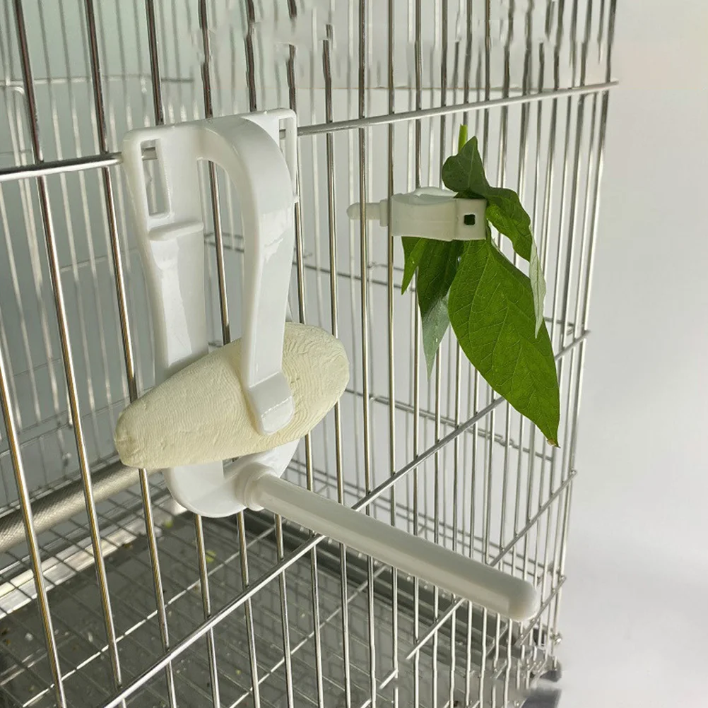 2 قطعة مشبك الخضار الببغاء قفص العصافير المشبك حامل Cuttlebone لقفص الطيور توريد مشابك الحيوانات الأليفة اكسسوارات دائم آمنة سهلة #5