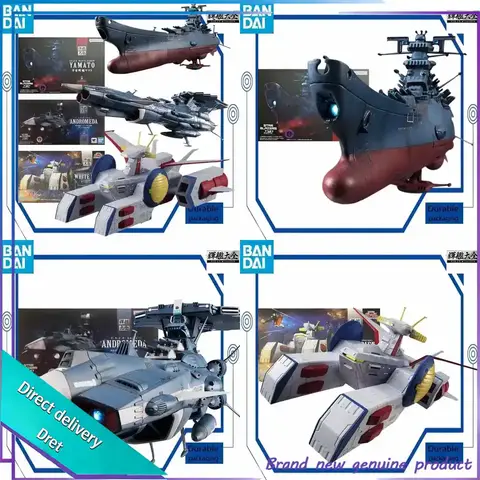 Glorious Fleet Yamato Battleship Model 165mm LED Finished Mecha ABS PC Collectible Space Hobby Toy Ornament for Fans
