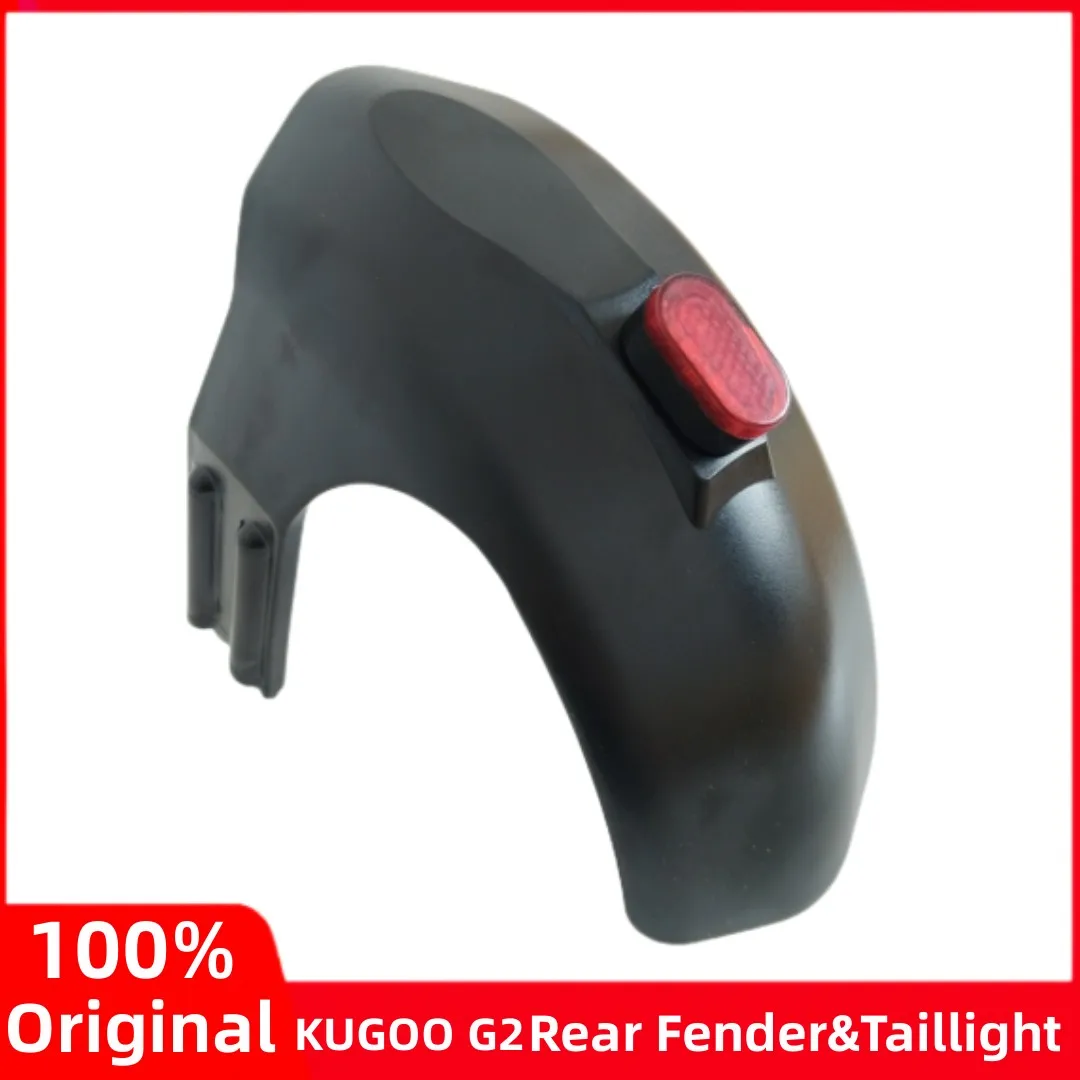 Rear Fender and Taillight Part Stop Lamp for KUGOO G2 Pro Folding Electric Scooter Back Mudguard Taillight Replacement Accessory