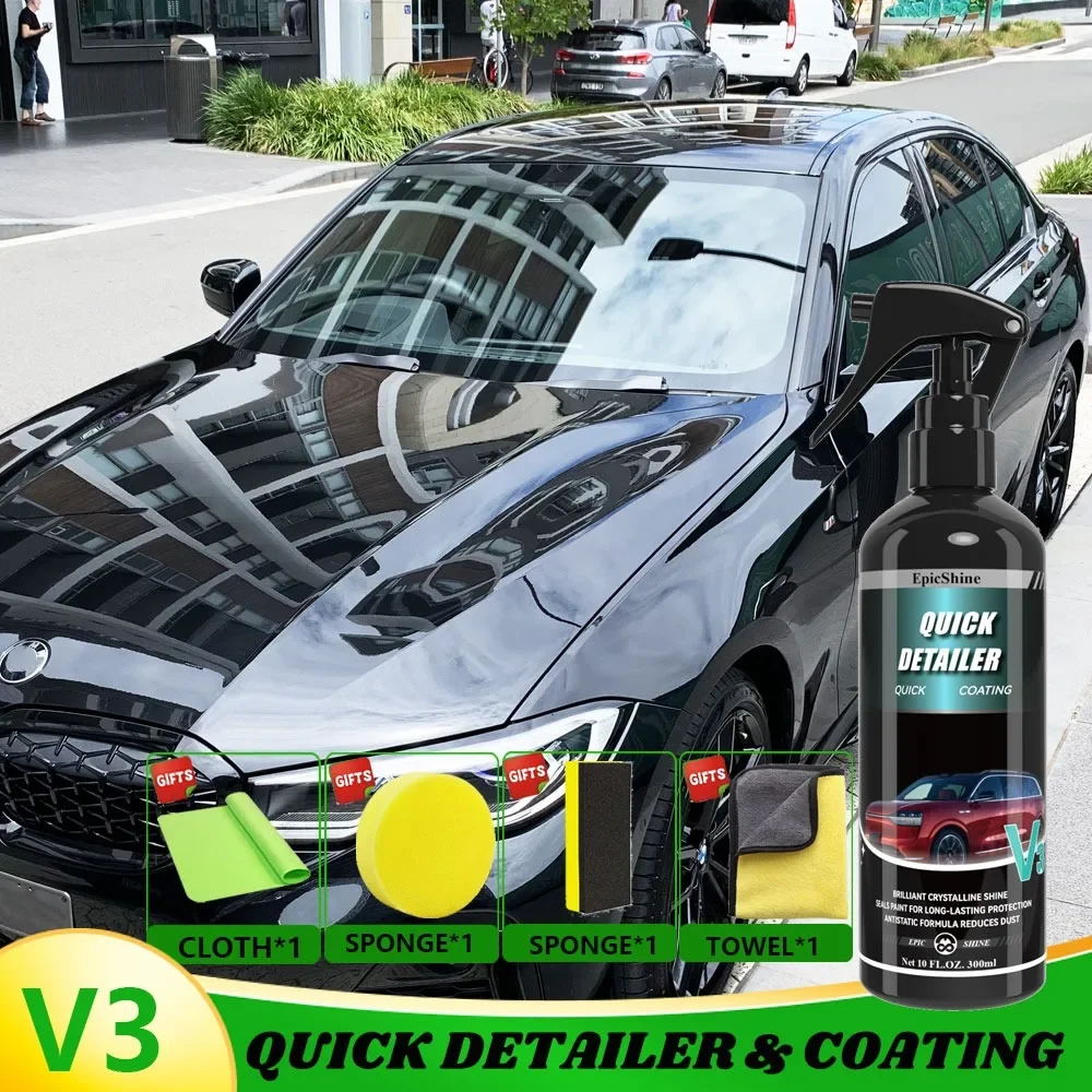 

Car Ceramic Quick Coating &Detailer Extremely Hydrophobic Long Lasting Paint Protection Ultra High Gloss & Shine Car Accessories