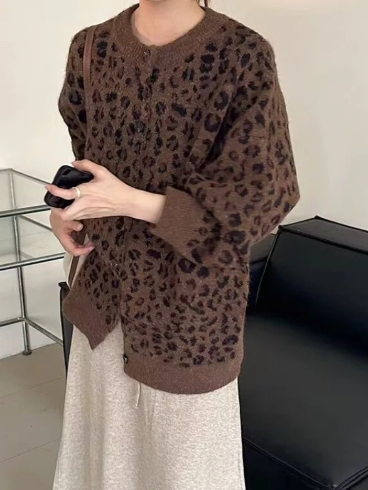 

Winter Women Sweater Knitted Cardigan Oversize Girls Sweater Woman Cashmere Pullover Tops Long Sleeve Maxi Vintage Y2k Thick
