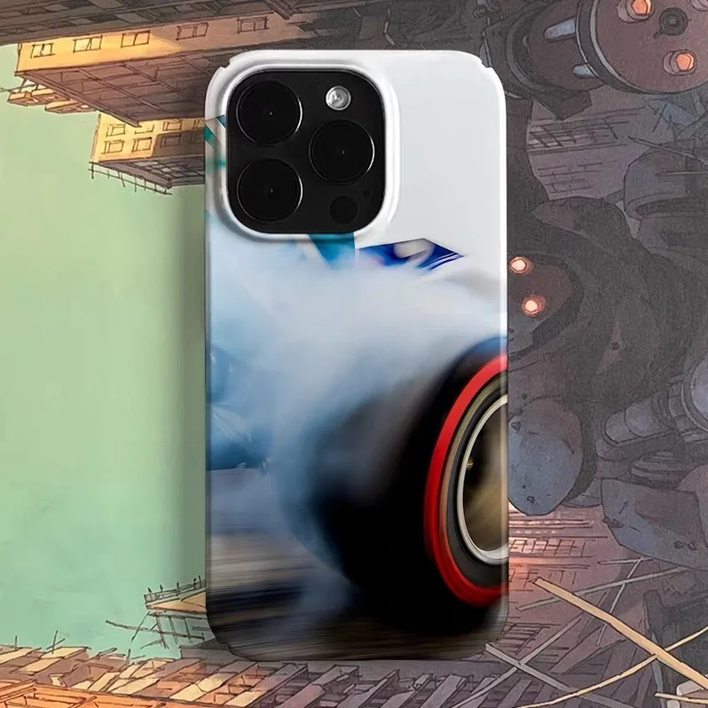 

Ins Korean Smoke Wheel Art Case for IPHONE 17 16 ProMax 15 14 Plus 13 12 MINI 11 PRO 16Plus XR XS MAX Acrylic Phone Cover
