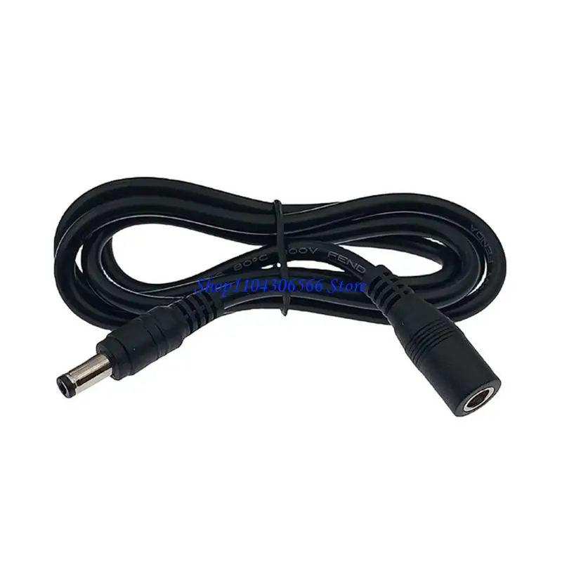 02DD Flexible DC5521 Power Extension Cable 18AWG Copper Conductors 5.0Mm Diameter Wire For Electronics Power Supply Cord