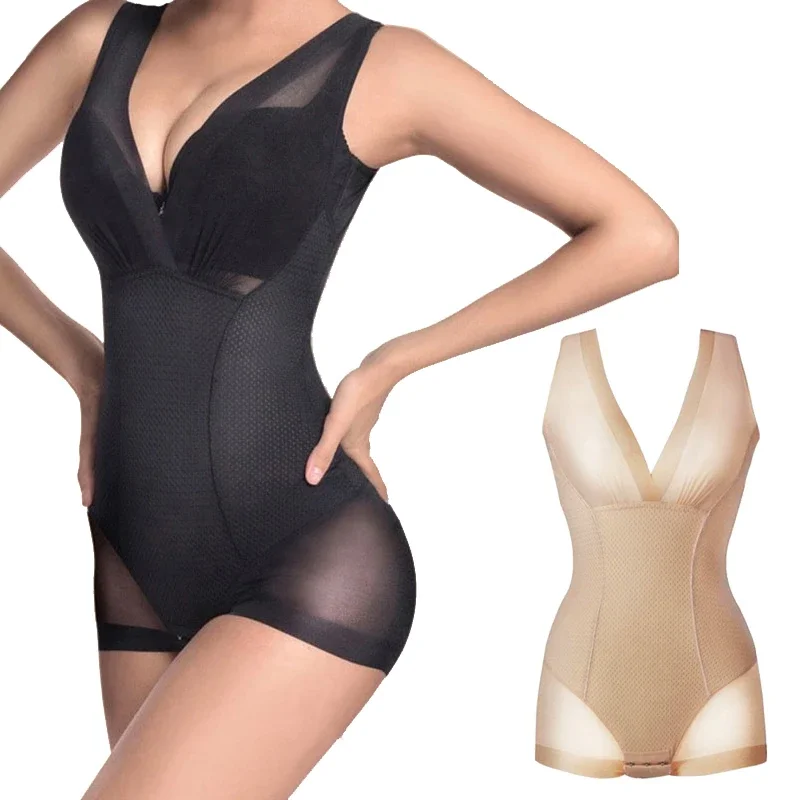 

Women Shapewear Tummy Control Underbust Bodysuit Women Faja Full Body Shaper Sculpting Slimming Underwear Vest Jumpsuit