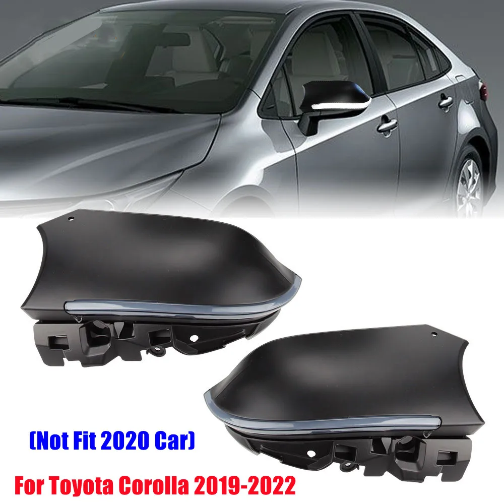 For Toyota Corolla 2019 2020 2021 2022 Dynamic LED Turn Signal Light Side Wing Rearview Mirror Cover Dynamic Lamp White Amber