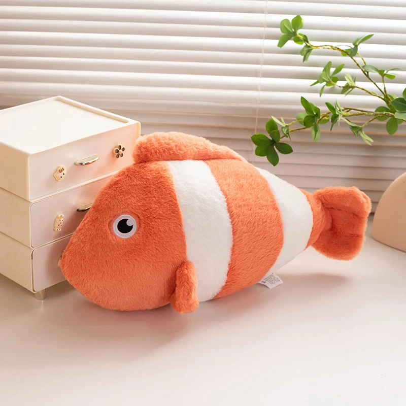 Under Sea Theme Room Decor Pillow Cushions Cute Seal Octopus Clownfish Soft Toy Orange Plush Pillows