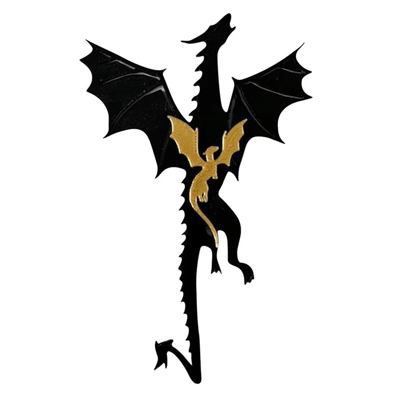 Dragon Bookmarks For Men, Book Accessories For Reading Lovers, Book Marks For Reading Black And Gold Dragons