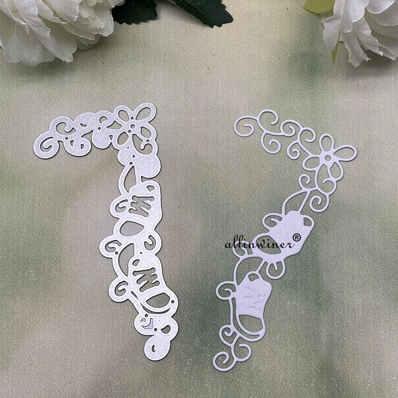 Shoe lace eage DIY Craft Metal Cutting Die Scrapbook Embossed Paper Card Album Craft Template Stencil Dies