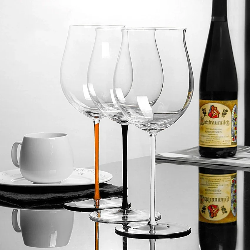 Luxury Crystal Wine Glasses, Creative Goblet Glass Cup, Drinking Glasses, Bar, Hotel Party, Home Drinkware, Wedding Accessory