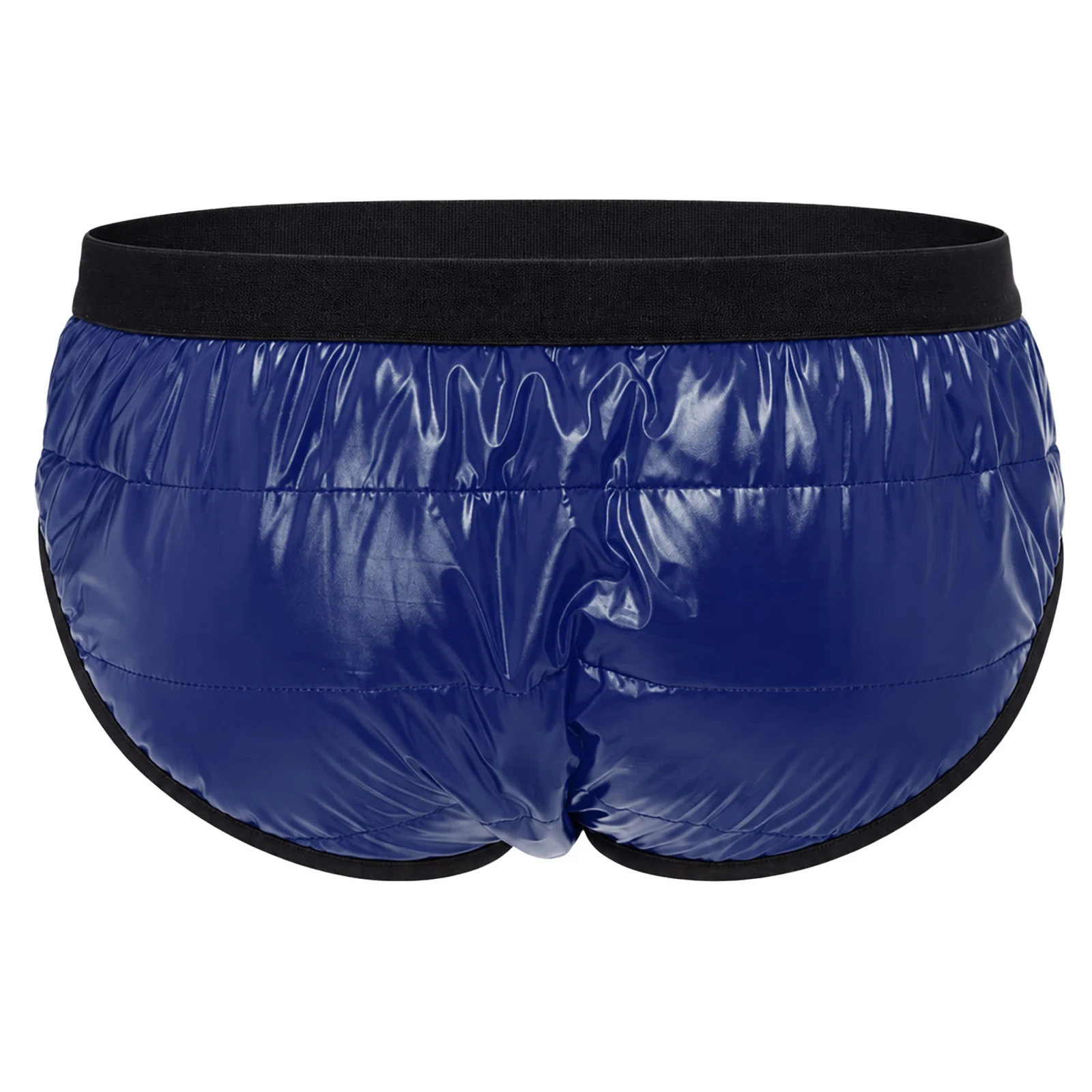 Mens Sexy Briefs Water Resistant Diaper Cover Adaptive Underwear Low Rise Elastic Waistband Contrast Color Padded Underpants