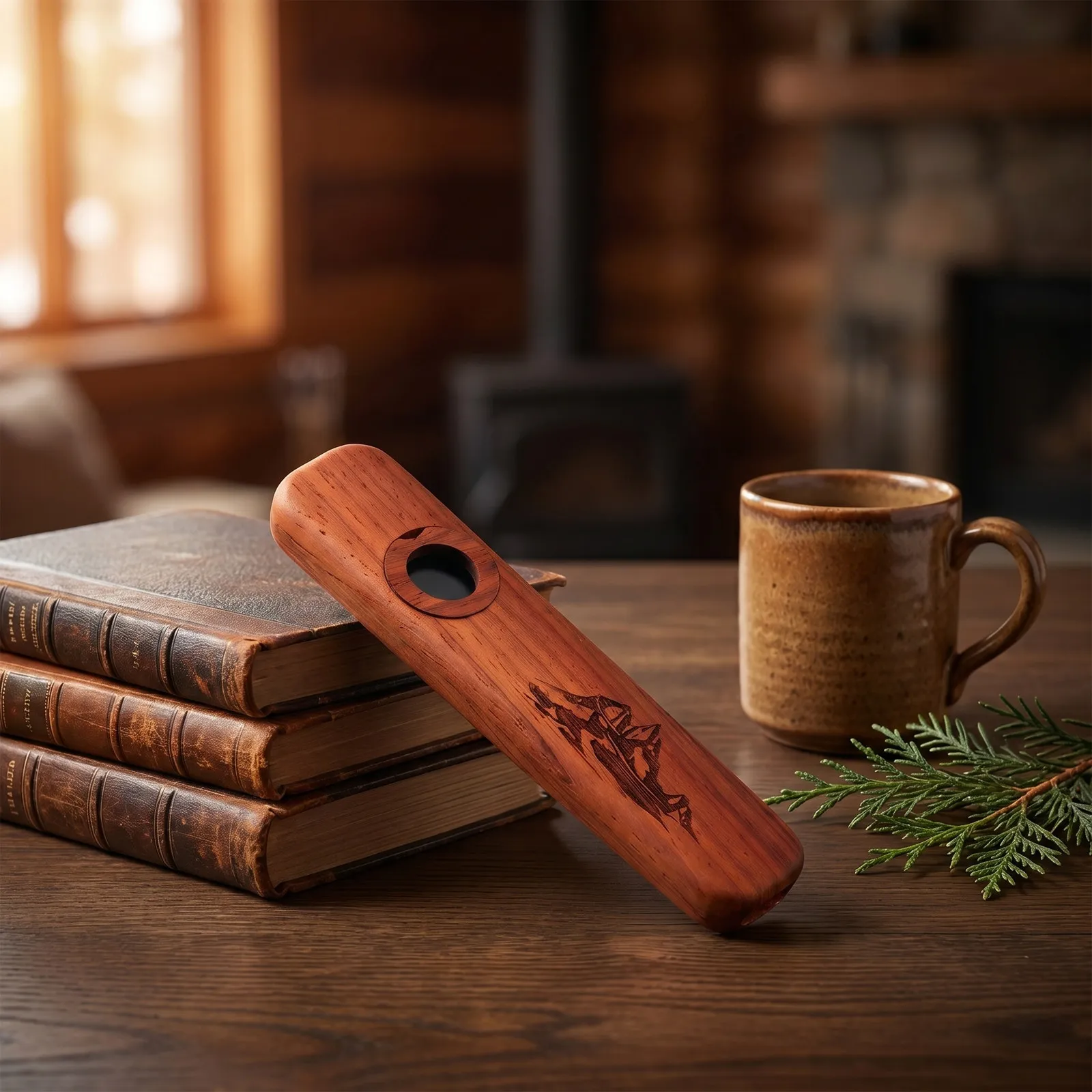 1Set Wooden Kazoo Natural Rosewood Portable Travel Music Instrument Lightweight Easy Play for School Camping Hiking