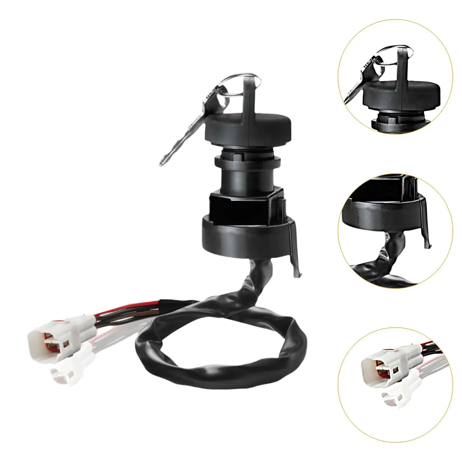 

Easy Installation Ignition Switch Key 4BD-82510-11-00 Plastic ATV Start Key for Yamaha Badger YFM80 YFM350 Replacement Part