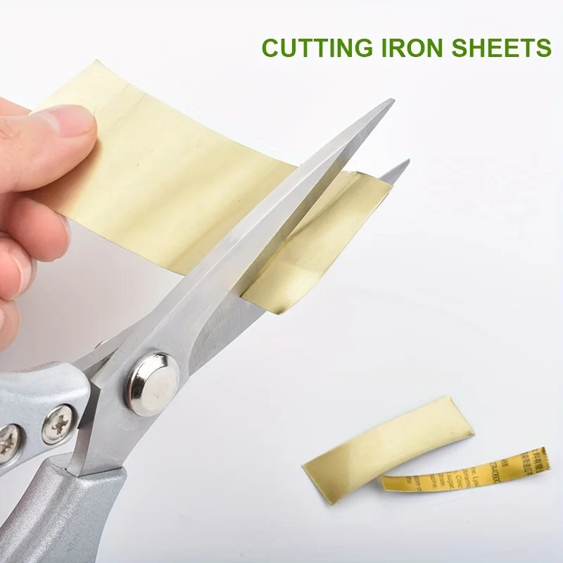1pc Premium Stainless Steel Kitchen Scissors with Ergonomic Handle - Ideal for Cutting Meat, Poultry, Vegetables and More