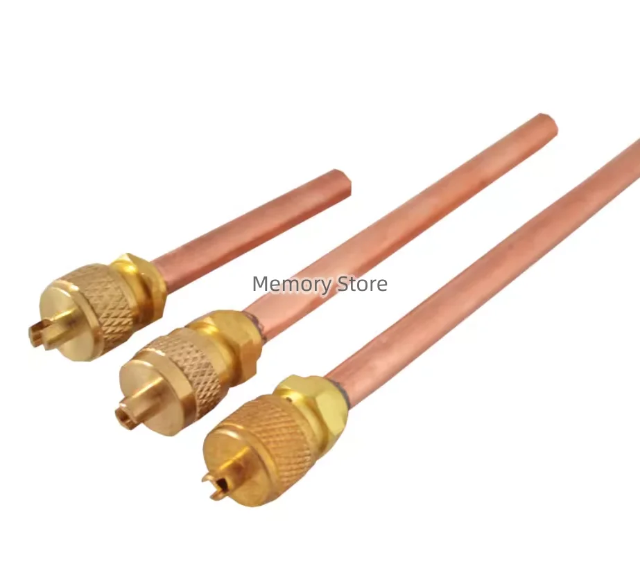 1PCS Refrigerant Filling Access Check Valve 6mm OD Copper Tube Refrigerator Accessories Valves Filling Parts