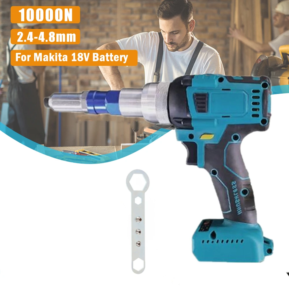 

Brushless Electric Rivet Gun Cordless Rivet Nut Gun Drill Insert Automatic Riveting Tool For Makita 18V Battery 2.4~4.8mm