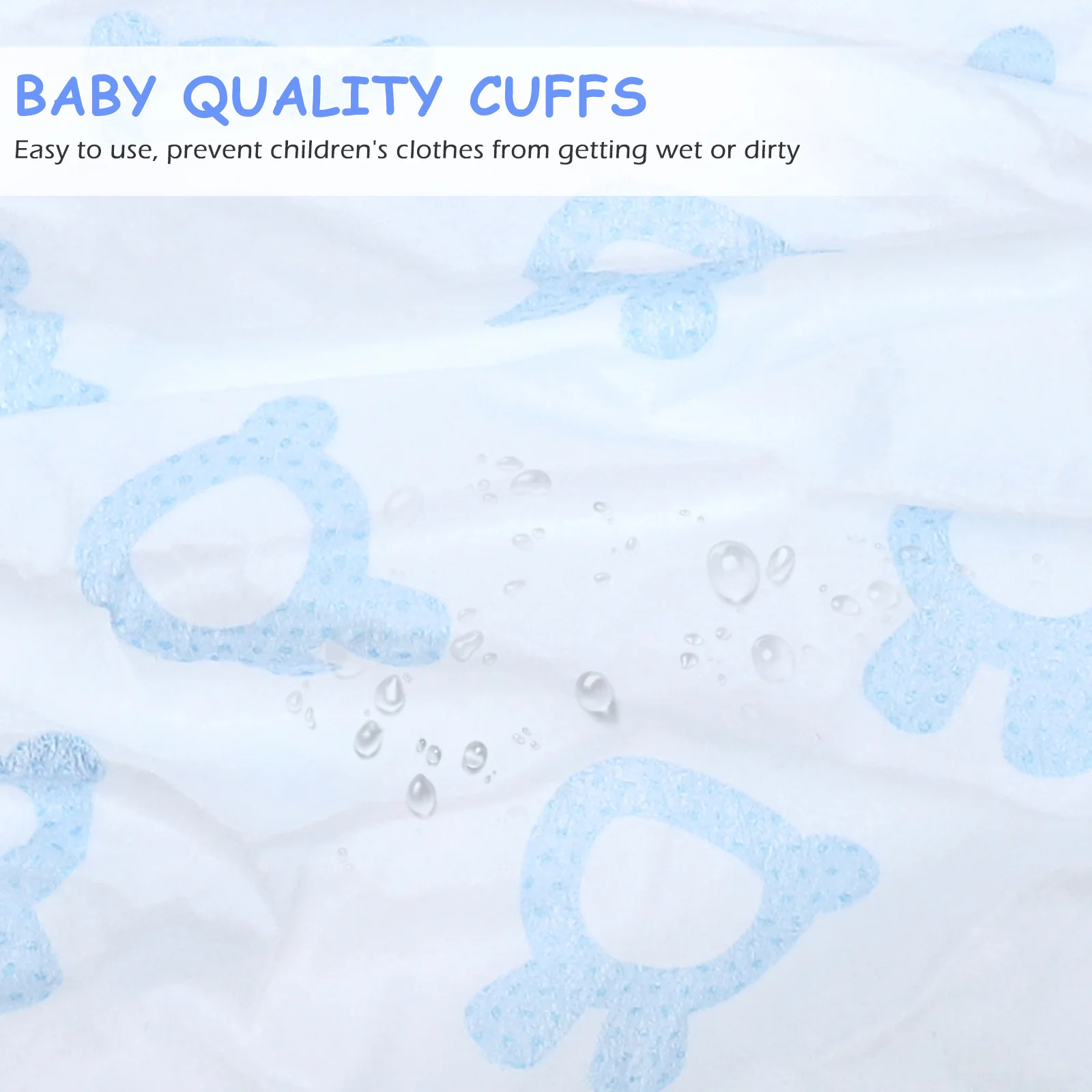 

10pcs Waterproof Sleeve Covers Kids Clothes Protector PE Material Elastic Design Multipurpose Baby Boys Girls One Size Fits All