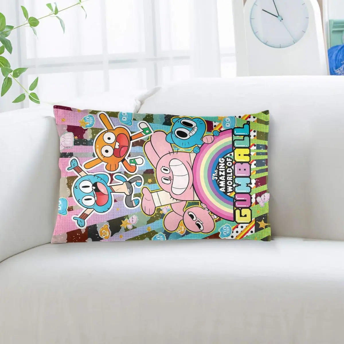 The Amazing World Of Gumball Cartoon Rectangle Pillowcase Cushion Cover Decorative Bedroom Bed Home Comfort Throw Pillow