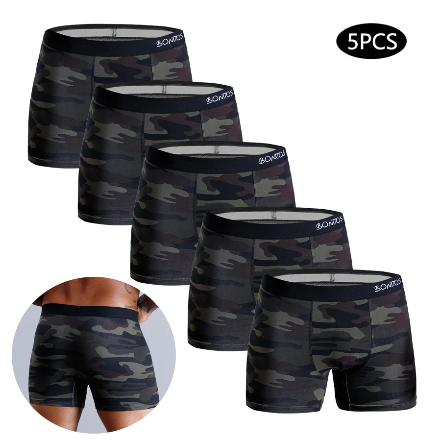 5pcs boxer shorts men sexy underwear for mens cotton boxers for man Men's panties custom underpants male calecon