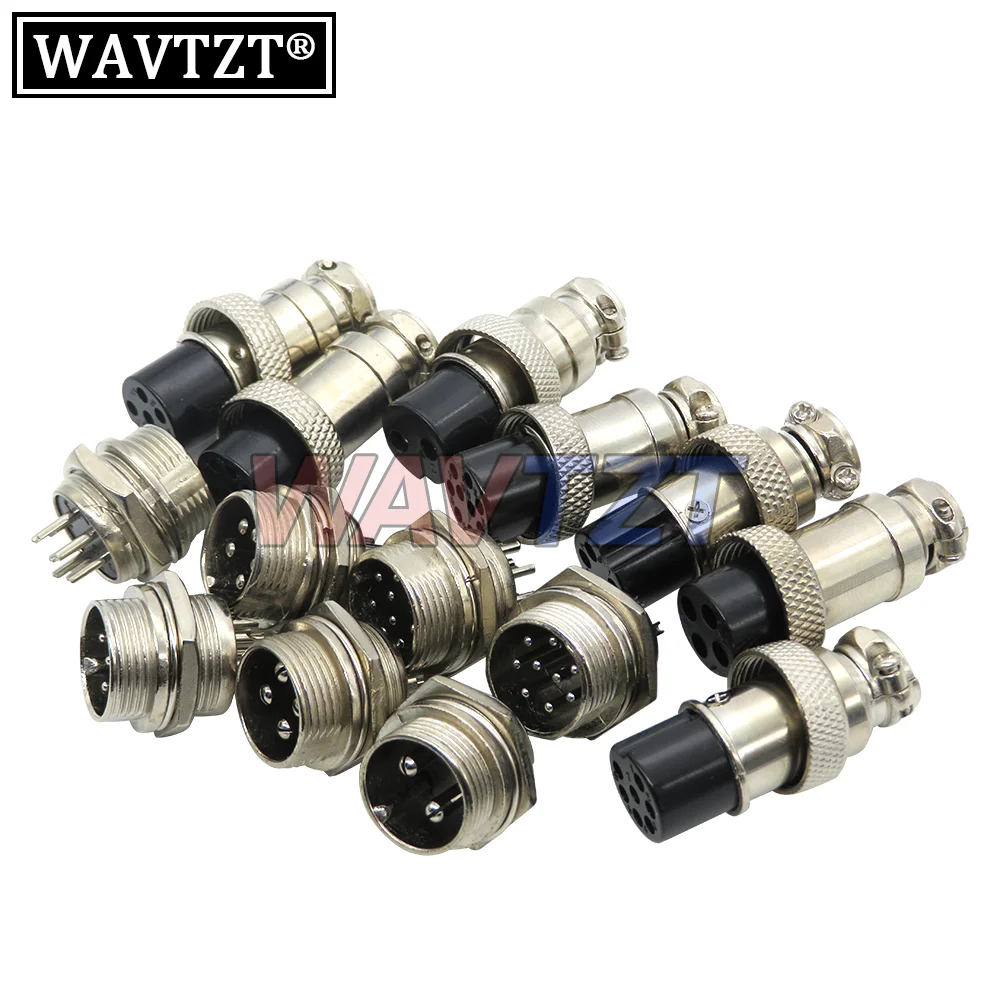 1Set GX16 Male & Female 16mm Connector Metal Circular Aviation Socket Plug 2PIN 3PIN 4PIN 5PIN 6PIN 2P 3P 4P 5P 6P 7P 8P 9P