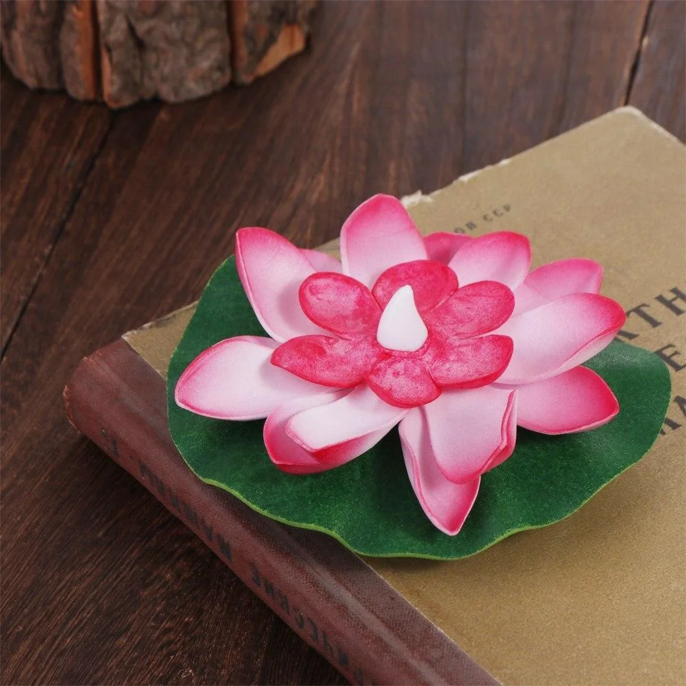 Floating Induction Floating Water Lotus Lamp Waterproof Lotus Artificial Lotus Lamp LED Electronic Candle 10cm