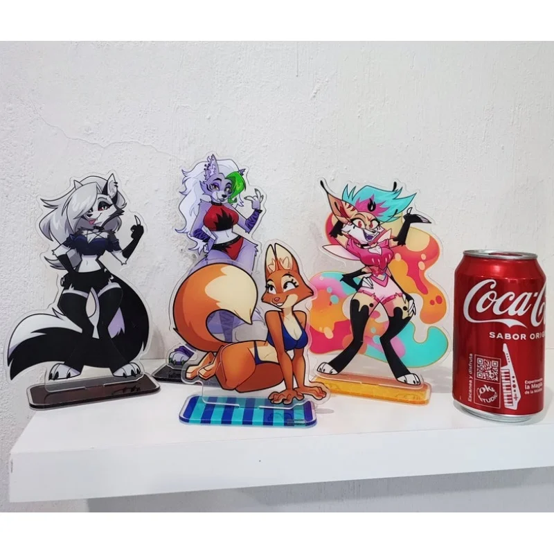 Helluva Boss Hazbin Hotel Acrylic Stand Classic Character Desk Ornament Fashion Table Home Decor Birthday Present For Collectors
