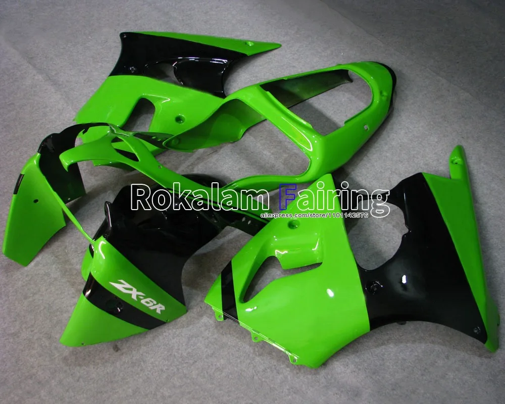 For Kawasaki Fairing Kit NINJA ZX6R 00 01 02 ZX 6R ABS Fittings 2000 2001 2002 ZX-6R Cowling Kit (Injection molding)