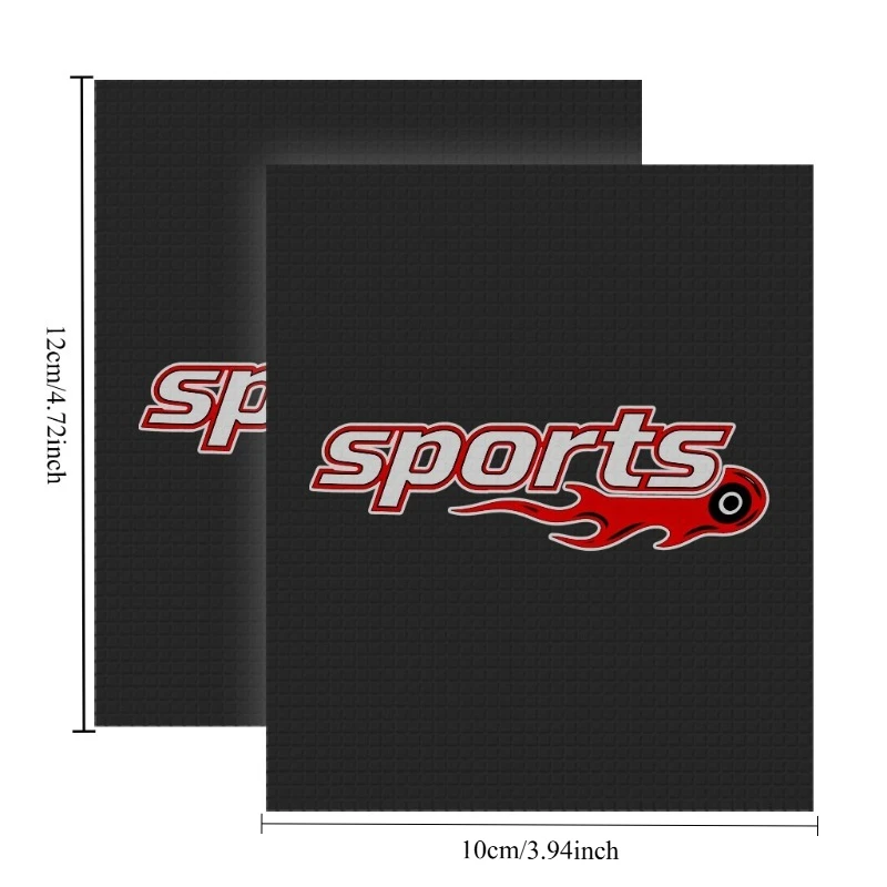 2Pcs 2D Flat Sports Flame Handlebar Vinyl Sticker, Waterproof Decal for Motorcycle Bike Handlebar Decor, Holiday Gift