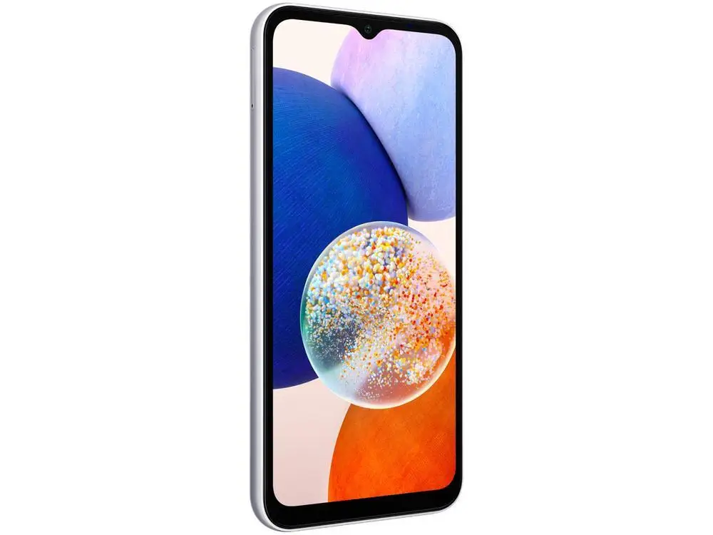 Smartphone Samsung Galaxy A14 128GB Silver 5G Octa-Core 4GB RAM 6,6 "Camera. Triple + Selfie 13MP